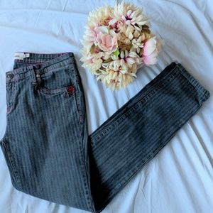 Ecko red denim striped skinny jeans sz 11/12
